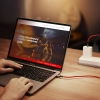  Kabel przewód w oplocie USB-C - USB-C 2.0 3A czerwony - zdj. dodatkowe 6