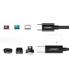  Kabel przewód do drukarki skaneru faxu USB-C - USB-B 1m czarny - zdj. dodatkowe 3