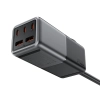 Ładowarka biurkowa stacja ładowania Z2 GaN 75W PD 3x USB-C 2x USB-A czarno-szara - zdj. dodatkowe 1