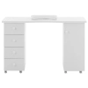  Biurko stolik do manicure kosmetyczny z szufladami szafką na kółkach 119 x 45 x 78 cm biały - zdj. dodatkowe 4