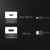  Kabel przewód Audio Video microHDMI - HDMI 2.0 1m czarny - zdj. dodatkowe 5