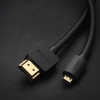  Kabel przewód Audio Video microHDMI - HDMI 2.0 2m czarny - zdj. dodatkowe 2