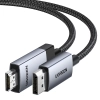  Kabel przewód DisplayPort - HDMI 4K 60Hz w oplocie 1m szary - zdj. dodatkowe 1