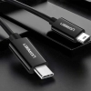  Kabel przewód USB-C - miniUSB 480Mbps 1m czarny - zdj. dodatkowe 1