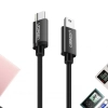  Kabel przewód USB-C - miniUSB 480Mbps 1m czarny - zdj. dodatkowe 3