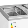  Zamrażarka skrzyniowa przeszklona z zamkiem do mrożonek lodów 280 l 257 W - zdj. dodatkowe 1