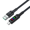  Kabel przewód USB-A - USB-C 60W z wyświetlaczem 1.2m czarny - zdj. dodatkowe 1