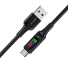  Kabel przewód USB-A - USB-C 60W z wyświetlaczem 1.2m czarny - zdj. dodatkowe 3