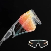  Okulary rowerowe fotochromowe z filtrami UV 400 UVA i UVB białe - zdj. dodatkowe 5