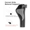  Zestaw gripów rączek rowerowych z rogami antypoślizgowe - czarny - zdj. dodatkowe 6
