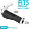  Zestaw gripów rączek rowerowych z rogami antypoślizgowe - biały - zdj. dodatkowe 5