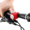  Dzwonek rowerowy elektroniczny w obudowie silikonowej - czerwony - zdj. dodatkowe 1