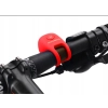  Dzwonek rowerowy elektroniczny w obudowie silikonowej - czerwony - zdj. dodatkowe 2