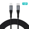  Kabel przewód do iPhone USB-C - Lightning 480Mb/s 3A 1.2m - czarny - zdj. dodatkowe 2