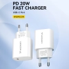  Ładowarka sieciowa 20W USB-C 100-240V biała - zdj. dodatkowe 5
