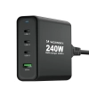  Ładowarka sieciowa GaN 240W USB-A 3x USB-C czarna - zdj. dodatkowe 2