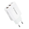  Ładowarka sieciowa 100-240V 30W USB-C 2x USB-A biała - zdj. dodatkowe 1