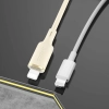  2w1 Kabel przewód wzmacniany SR USB-C - USB-C / Lightning 100W 1.2m beżowy - zdj. dodatkowe 6