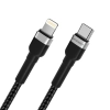  Kabel przewód do iPhone USB-C - Lightning PD 30W 1m czarny - zdj. dodatkowe 3