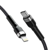  Kabel przewód do iPhone USB-C - Lightning PD 30W 2m czarny - zdj. dodatkowe 1