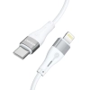  Kabel przewód do iPhone USB-C - Lightning PD 27W 1m biały - zdj. dodatkowe 2