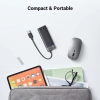  HUB adapter rozdzielacz portów 4x USB-A 3.0 i kablem zasilającym USB-A czarny - zdj. dodatkowe 7