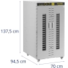  Suszarka przemysłowa do żywności ziół owoców 24 ruszty 40-90 C 5850 W - zdj. dodatkowe 6