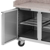  Stół chłodniczy do pizzy 2 komory na kółkach 390 l 150.5 x 80 x 100 cm - zdj. dodatkowe 1