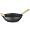  Wok ze stali węglowej z drewnianymi uchwytami śr. 324 mm - zdj. dodatkowe 1