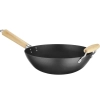  Wok ze stali węglowej z drewnianymi uchwytami śr. 324 mm - zdj. dodatkowe 3