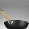  Wok ze stali węglowej z drewnianymi uchwytami śr. 324 mm - zdj. dodatkowe 5
