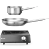  Zestaw do gotowania przenośny kuchenka indukcyjna rondel patelnia 3500 W - zdj. dodatkowe 2
