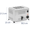  Toster opiekacz kanapkowy na 4 kromki grzanki 1800 W - zdj. dodatkowe 5