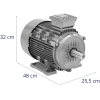  Silnik elektryczny asynchroniczny trójfazowy 2950 obr./min 230/400 V 5.5 kW - zdj. dodatkowe 5