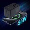  Adapter ładowarka podróżna 35W EU / US / AUS / UK z wbudowanym kablem USB-C - czarny - zdj. dodatkowe 3