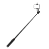 Selfie stick teleskopowy z pilotem + 2x lampka LED stojak tripod na telefon 1.3m aluminium - czarny - zdj. dodatkowe 1