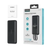  Powerbank 10000 mAh 22.5W USB-A USB-C micro USB z kablem USB-C i Lightning - czarny - zdj. dodatkowe 2