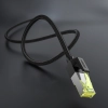 Kabel sieciowy patchcord w oplocie Ethernet RJ45 Cat 7 10Gbps 0.5m - czarny - zdj. dodatkowe 5