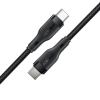  Kabel przewód elastyczny w oplocie USB-C - USB-C 60W 3A 1.2m - czarny - zdj. dodatkowe 3