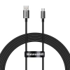 Kabel przewód Superior Series USB-A - USB-C 100W do Huawei Honor 1.5m - czarny