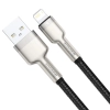  Kabel przewód Cafule Series Metal Data USB-A - iPhone Lightning 2.4A 1m - czarny - zdj. dodatkowe 1