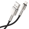  Kabel przewód Cafule Series Metal Data USB-A - iPhone Lightning 2.4A 1m - czarny - zdj. dodatkowe 2