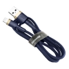  Kabel przewód Cafule USB-A - iPhone Lightning 2.4A QC 3.0 1m - niebiesko-złoty - zdj. dodatkowe 3