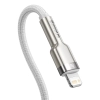  Kabel przewód Cafule Series Metal Data USB-C - iPhone Lightning 20W PD 1m - biały - zdj. dodatkowe 2