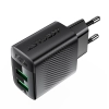  Ładowarka sieciowa A86 2x USB-A 12W - czarna - zdj. dodatkowe 4
