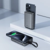  Powerbank magnetyczny 10000mAh indukcyjny 2x USB-C PD 30W + kabel USB-C - czarny - zdj. dodatkowe 5