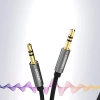  Kabel przewód audio AV119 mini jack 3.5mm 5m - czarny - zdj. dodatkowe 1