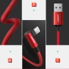  Kabel przewód kątowy iPhone Lightning - USB-A MFi 2.4A 1m - czerwony - zdj. dodatkowe 8