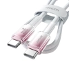  Kabel przewód Crystal-Clear Series 60W USB-C - USB-C 1.2m - biały - zdj. dodatkowe 4