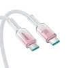  Kabel przewód Crystal-Clear Series 60W USB-C - USB-C 1.2m - biały - zdj. dodatkowe 6